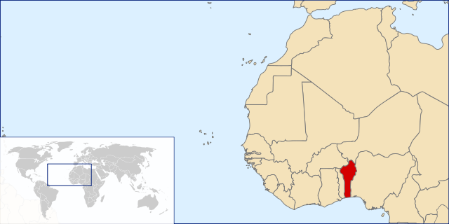 Bénin Carte