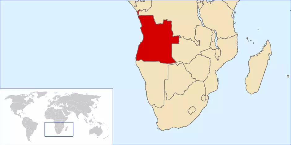 Map of Angola, By Rei-artur, CC BY-SA 3.0, via Wikimedia Commons