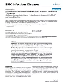 Regional-scale climate-variability synchrony of cholera epidemics in West Africa