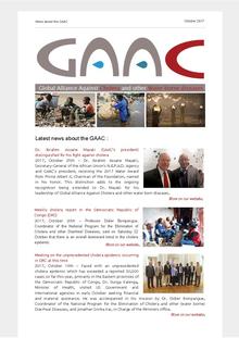 GAAC's newsletter N°3 - October 2017 Latest news about the Global Alliance against Cholera and Other water borne diseases (GAAC) - October 2017