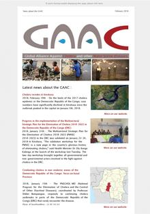 GAAC's newsletter N°4 - February 2018 Latest news about the Global Alliance against Cholera and Other water borne diseases (GAAC)